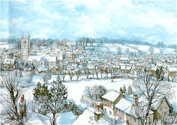 Farnham In The Snow by Charles Bone